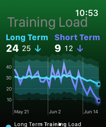 Training Load on Apple Watch