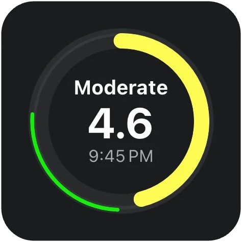 Exertion widget