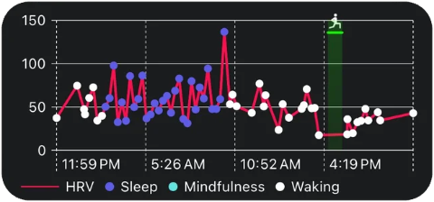 Daily HRV widget